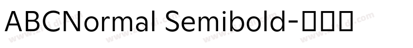 ABCNormal Semibold字体转换
